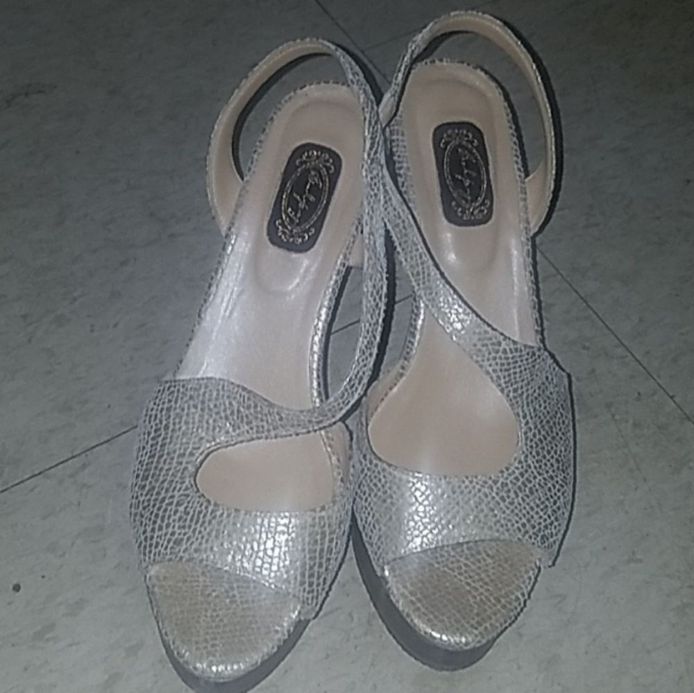 Silver heels